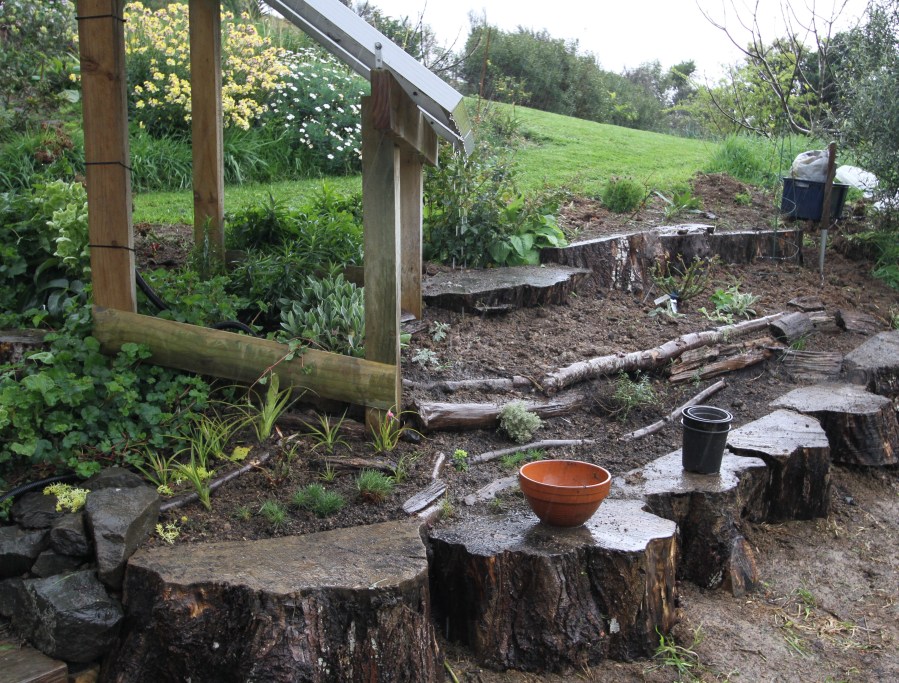 Garden on a small slope