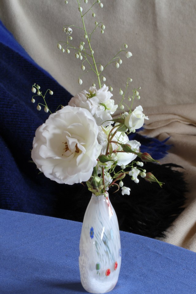 rose in Gary Nash Vase