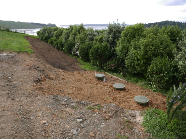 Barn house septic tank