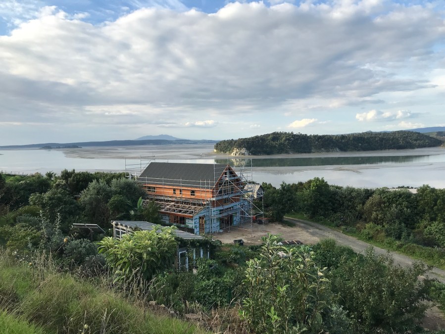 Building the redwood barn house